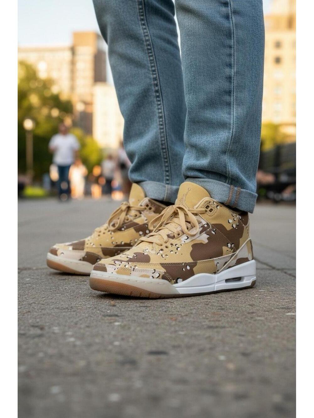 Nike Air Jordan 3 Retro Tex HM4301-200 Desert Camo Military Men’s 7.5 / 9 Women